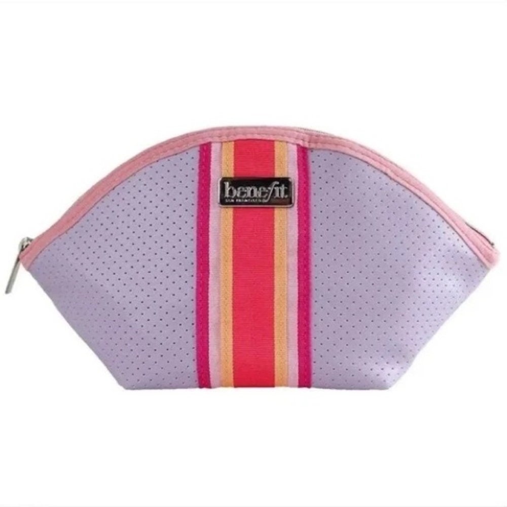 Benefit Color Block Stripe Mascara Makeup Bag